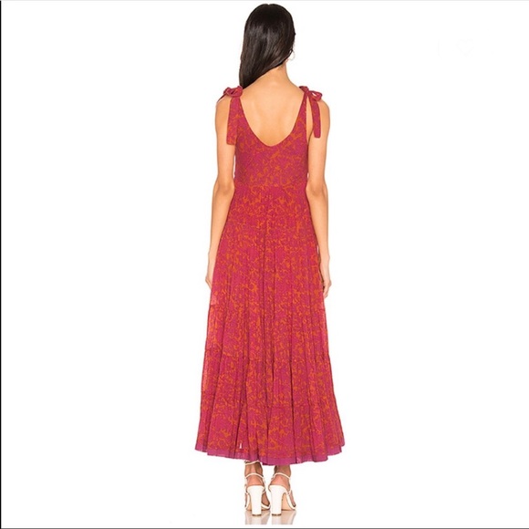 Free People Kikas Floral Print Boho Maxi Dress - Picture 2 of 8